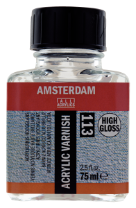Werniks akrylowy końcowy AMSTERDAM 75ml. wysoki połysk